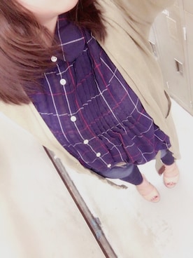 「ANOTHER BRANCH（アナザーブランチ）のアイテム（トップス）」を使った、ぴよさん（レディース・155cm）の夏コーディネート