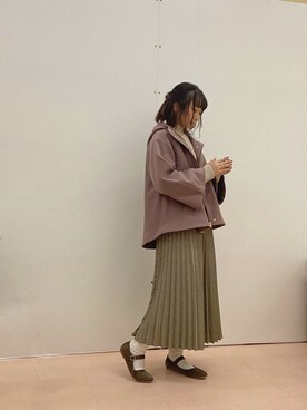 「Howdy Marie（ハウディ―マリー）のアイテム」を使った、まゆげさん（レディース・157cm）の冬コーディネート