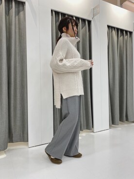 「Howdy Marie（ハウディ―マリー）のアイテム」を使った、まゆげさん（レディース・157cm）の冬コーディネート