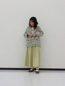 「Howdy Marie（ハウディ―マリー）のアイテム」を使った、まゆげさん（レディース・157cm）の春コーディネート