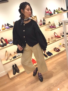 「ORiental TRaffic（オリエンタルトラフィック）のアイテム（ローファー）」を使った、sakaeさん（レディース・163cm）の春コーディネート