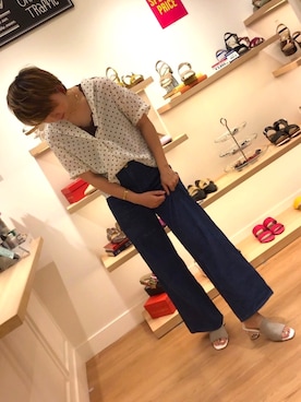 「アイテム（サンダル）」を使った、sakaeさん（レディース・155cm）の夏コーディネート