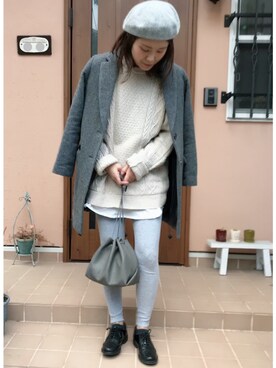 ikumi＊さん（レディース・159cm）の冬コーディネート