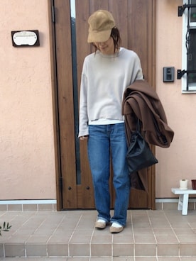 「DHOLIC（ディーホリック）のアイテム（バレエシューズ）」を使った、ikumi＊さん（レディース・159cm）の冬コーディネート