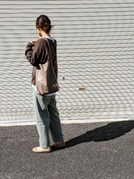 「DHOLIC（ディーホリック）のアイテム（バレエシューズ）」を使った、ikumi＊さん（レディース・159cm）の冬コーディネート