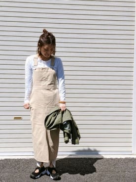 「大ぶりアクセサリー」｜ikumi＊さん（レディース・159cm）の春コーディネート