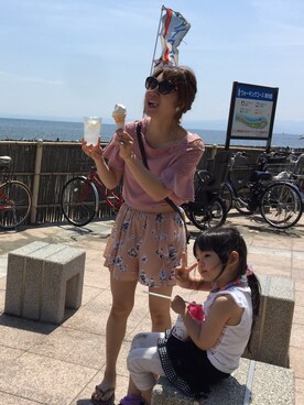 「RD（ルージュ ディアマン）のアイテム」を使った、やあさん（レディース・156cm）の夏コーディネート