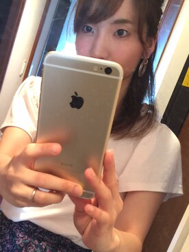 「LODISPOTTO（ロディスポット）のアイテム（トップス、ホワイト系）」を使った、やあさん（レディース）の夏コーディネート