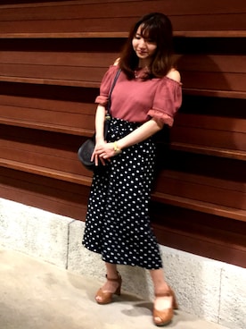 「PROPORTION BODY DRESSING（プロポーションボディドレッシング）のアイテム（パンツ、ブラック系）」を使った、やあさん（レディース）の夏コーディネート