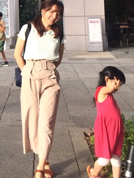 「WILLSELECTION（ウィルセレクション）のアイテム（パンツ）」を使った、やあさん（レディース・156cm）の夏コーディネート