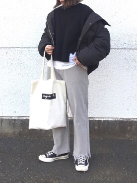 RICOさん（レディース・155cm）の冬コーディネート