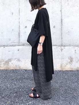 「JOURNAL STANDARD（ジャーナルスタンダード）のアイテム（チュニック）」を使った、RICOさん（レディース・155cm）の春コーディネート