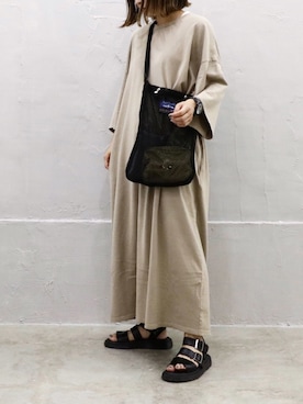「JOURNAL STANDARD LUXE（ジャーナルスタンダード　ラックス）のアイテム（ワンピース/ドレス）」を使った、RICOさん（レディース・155cm）の夏コーディネート