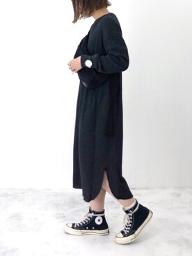 「eclat（エクラ）のアイテム（リング）」を使った、RICOさん（レディース・155cm）の秋コーディネート