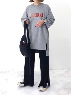 「eclat（エクラ）のアイテム（リング）」を使った、RICOさん（レディース・155cm）の秋コーディネート