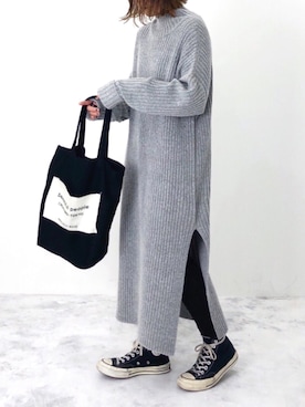 「eclat（エクラ）のアイテム（リング）」を使った、RICOさん（レディース・155cm）の秋コーディネート