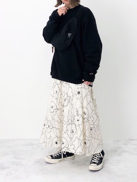 「eclat（エクラ）のアイテム」を使った、RICOさん（レディース・155cm）の冬コーディネート