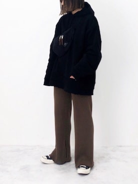 「eclat（エクラ）のアイテム」を使った、RICOさん（レディース・155cm）の冬コーディネート