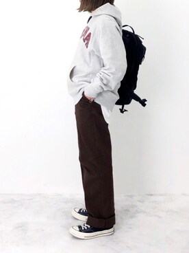 「eclat（エクラ）のアイテム」を使った、RICOさん（レディース・155cm）の冬コーディネート