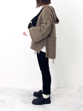 「eclat（エクラ）のアイテム」を使った、RICOさん（レディース・155cm）の冬コーディネート