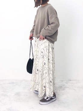 「eclat（エクラ）のアイテム」を使った、RICOさん（レディース・155cm）の冬コーディネート