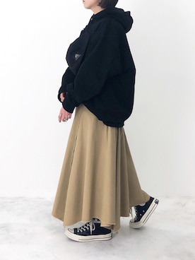 「eclat（エクラ）のアイテム」を使った、RICOさん（レディース・155cm）の冬コーディネート