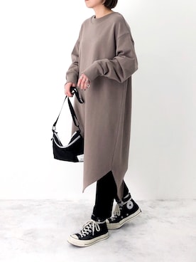 「eclat（エクラ）のアイテム」を使った、RICOさん（レディース・155cm）の春コーディネート