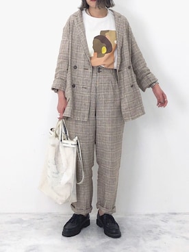 RICOさん（レディース・155cm）の春コーディネート