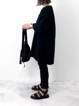 「eclat（エクラ）のアイテム」を使った、RICOさん（レディース・155cm）の春コーディネート