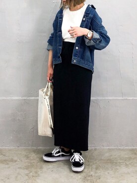 「eclat（エクラ）のアイテム」を使った、RICOさん（レディース・155cm）の春コーディネート