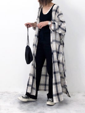 「eclat（エクラ）のアイテム」を使った、RICOさん（レディース・155cm）の春コーディネート