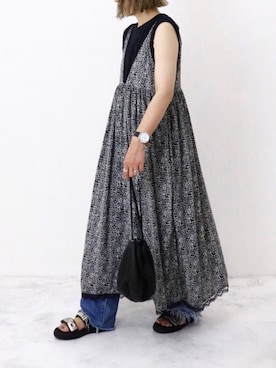 「Sheson（シーズン）のアイテム（ワンピース/ドレス）」を使った、RICOさん（レディース・155cm）の夏コーディネート