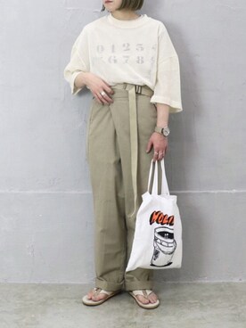 「NEWDOSE（ニュードーズ）のアイテム」を使った、RICOさん（レディース・155cm）の春コーディネート