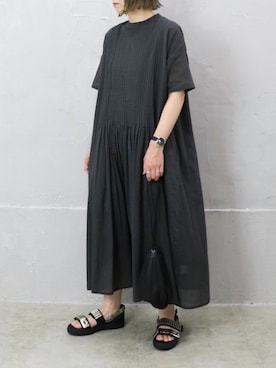 「Sheson（シーズン）のアイテム（ワンピース/ドレス）」を使った、RICOさん（レディース・155cm）の夏コーディネート