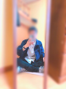 「ダニエルウェリントン」｜「アイテム（ブルゾン）」を使った、リン。さん（メンズ・170cm）の春コーディネート