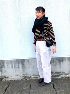 「yangany（ヤンガニー）のアイテム」を使った、kantanさん（レディース・162cm）の冬コーディネート