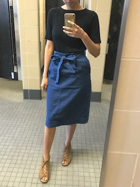 「skirt」｜「アイテム（サンダル）」を使った、Mimiさん（レディース・173cm）の春コーディネート