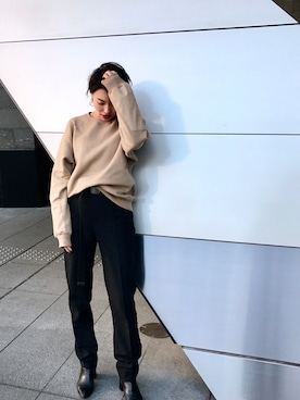 「NOISE MAKER（ノイズメーカー）のアイテム（スウェット）」を使った、MAI.Oさん（レディース・160cm）の冬コーディネート