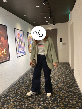 「HOTPING（ホッピン）のアイテム（ジャケット/アウター）」を使った、nanaさん（レディース・170cm）の春コーディネート