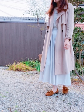 「ORiental TRaffic（オリエンタルトラフィック）のアイテム（ローファー）」を使った、rayfeb29さん（レディース・164cm）の春コーディネート