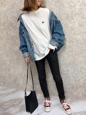 「KIL（キル）のアイテム」を使った、c h i k i 𓅰さん（レディース・150cm）の春コーディネート