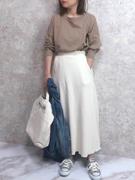 「KIL（キル）のアイテム」を使った、c h i k i 𓅰さん（レディース・150cm）の春コーディネート