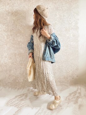 「KIL（キル）のアイテム」を使った、c h i k i 𓅰さん（レディース・150cm）の秋コーディネート