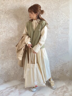 「ペコちゃん」｜c h i k i 𓅰さん（レディース・150cm）の秋コーディネート