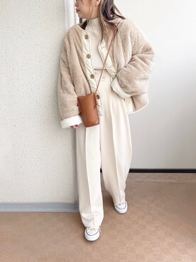 「DHOLIC STYLE（ディーホリックスタイル）のアイテム（その他アウター）」を使った、c h i k i 𓅰さん（レディース・150cm）の冬コーディネート