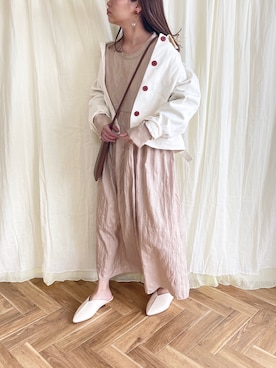 「copine」｜「アイテム（ワンピース/ドレス）」を使った、c h i k i 𓅰さん（レディース・150cm）の春コーディネート