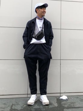 「Acne Studios（アクネストゥディオズ）のアイテム（キャップ）」を使った、kouki yoneuさん（メンズ・170cm）の春コーディネート