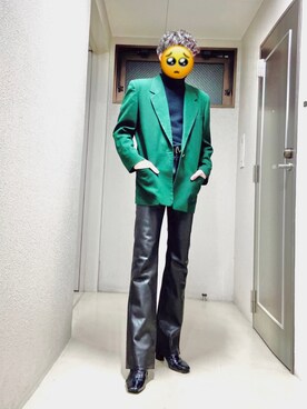 レザーフレアパンツ のメンズ人気ファッションコーディネート Wear