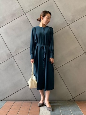 「ビジネス」｜「アイテム（ワンピース/ドレス）」を使った、kobayashi_yさん（レディース・158cm）の秋コーディネート