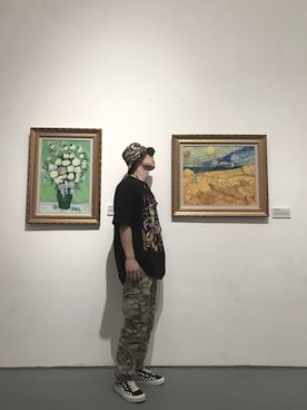 「WU-TANG（ウータン）のアイテム」を使った、Bigee.彭大餅さん（メンズ・175cm）の冬コーディネート